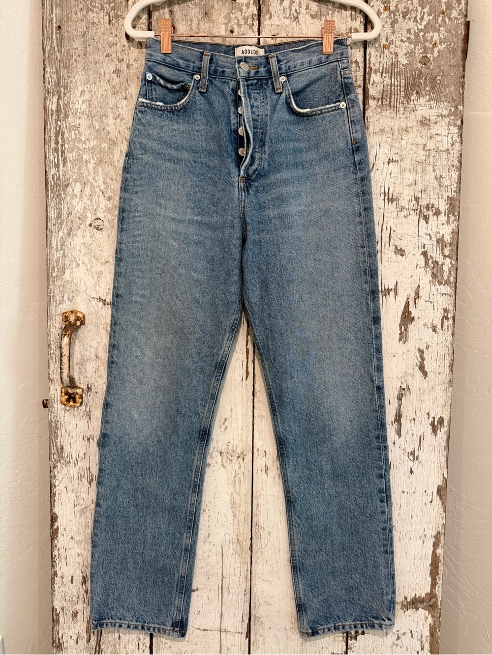 AGOLDE 90s Pinch Waist High Rise Straight Jeans Size 23 Like New